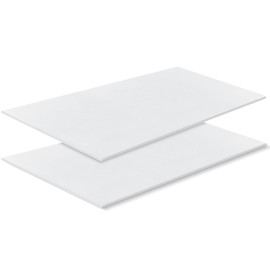 Frienda 2 Pack 100" x 80" x 0.2"Upholstery High Density Craft Sheets Cushion Foam Replacement Rectangle Cut to Size Cushion Chair Padding, Suitable for Shipping, Packing, Mailing, DIY, Cosplay (White)