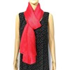 Shanlin Solid Color Silk Feel Long Scarves (Red)