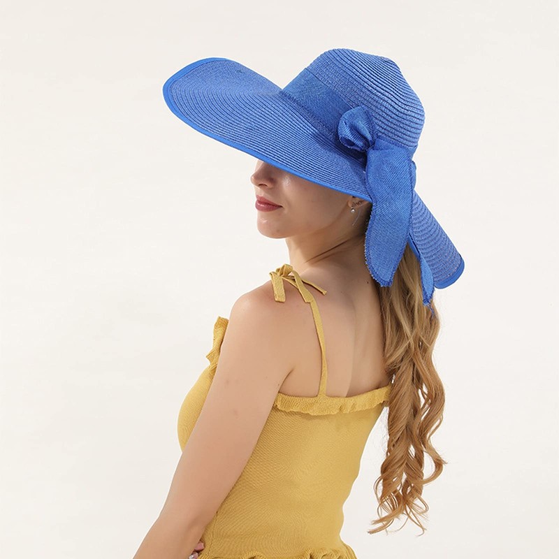 MMOOVV Straw Hats Summer Visor Protection Hat with Wide for