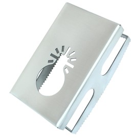 HARSKIYER Square Slot Cutter Drywall Oscillating Tool, 1 Pcs Outlet Box Butter to Cut-in Single Gang Wall Boxes, Stainless Steel One Step in Place Multi-Tools for Plastic Wood (Rectangular)