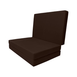 Danfuton Twin Trifold Foam Bed, Shikibuton, Sleeper Ottoman Mattress 4x39x 75 Brown