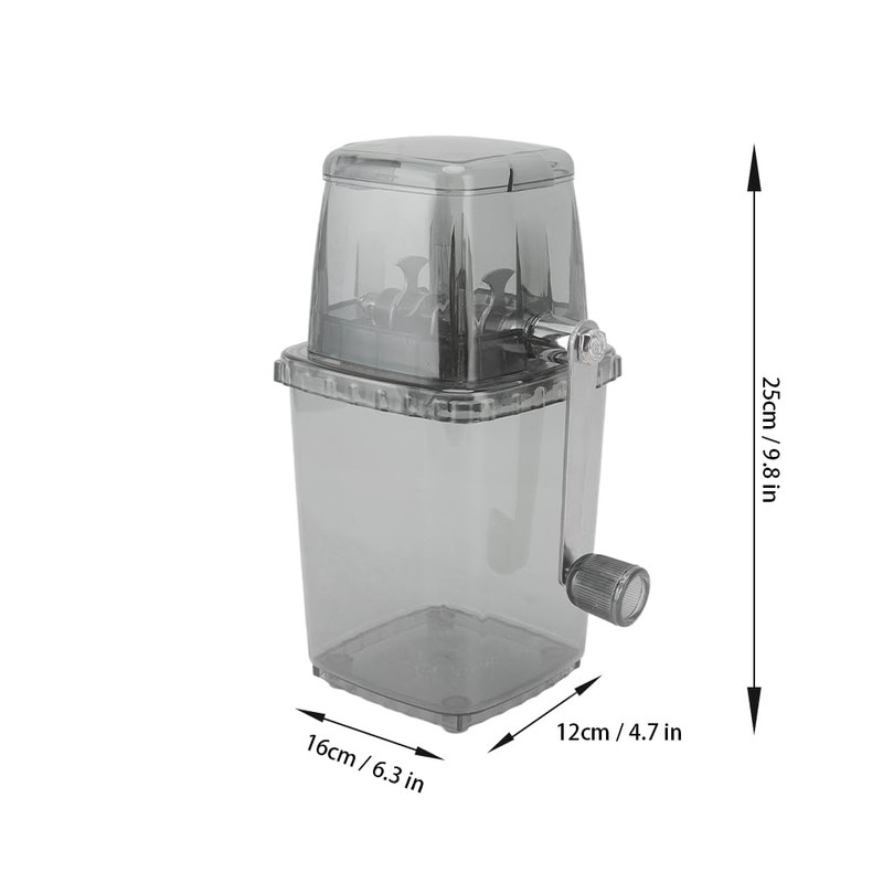 Leopacat Hand Crank Ice Crusher, Manual Hand Crank Operated Breaker,