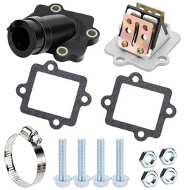Diaphragm Block with Intake Manifold and Gaskets Set for Yamaha Aerox for Yamaha Jog 50cc 2-Stroke Scooter Moped