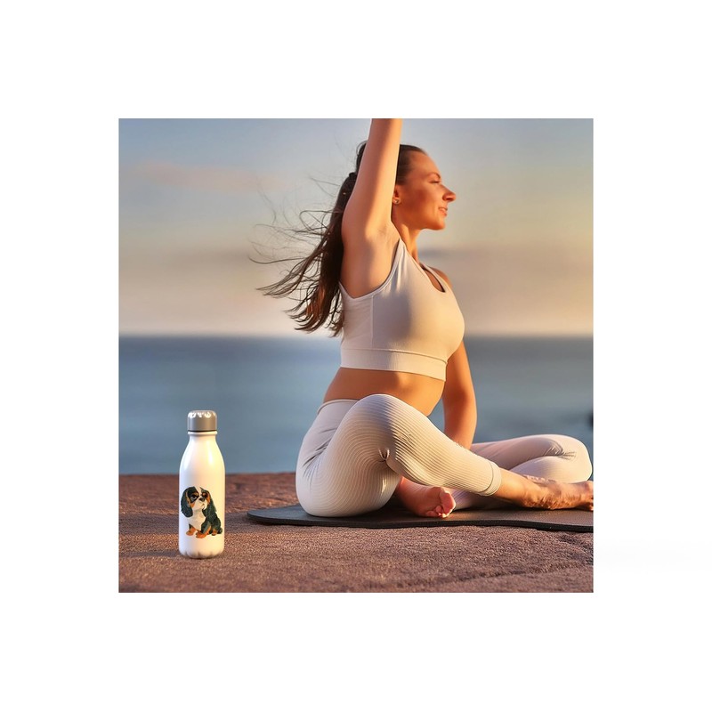 MAXIKIWI Einwandige Wasserflasche mit Schraubverschluss, nicht isoliert, leichtes Aluminium, BPA-frei,