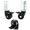 QWORK Storage Rack Caster Wheels, 4 Pack 3" Heavy Duty