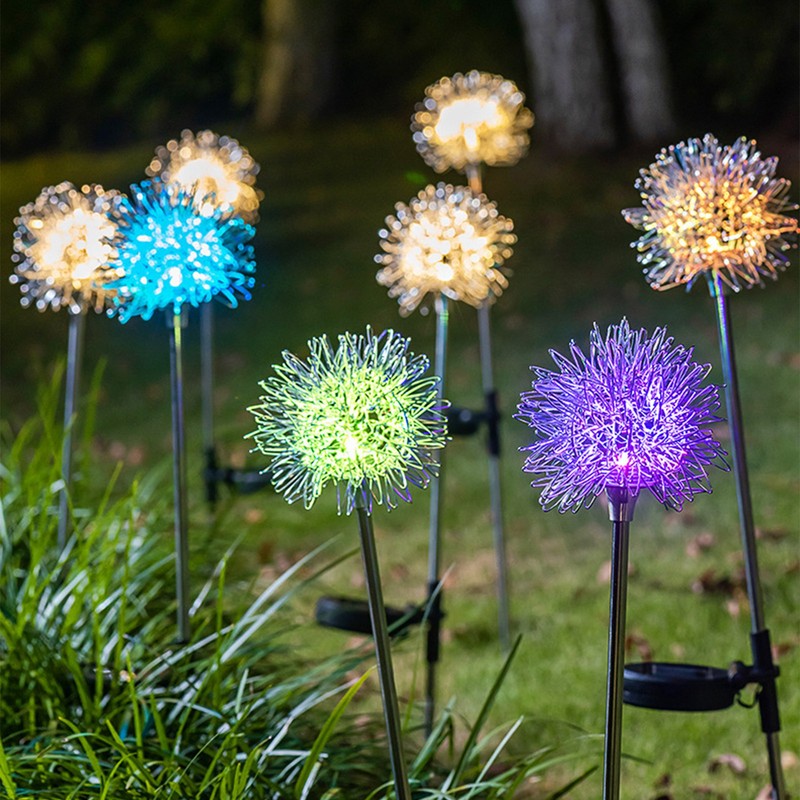 Solar Garden Light Outdoor Dandelion Garden Balcony Decoration Layout Inserted