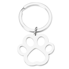 Cat Paw Print Keychains - Cute Paw Print Key Rings for Cat Lovers, Pet Owners, Christmas & Birthday Gifts