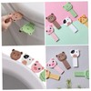 SHINEOFI 4pcs Toilet Seat Lifters with Cartoon Patterns Easy Installation
