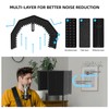 Geynnple Microphone Isolation Shield – Foldable & Adjustable Soundproof Panel
