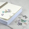 100Pcs Small Golden Paper Clips, Water Drop-Shaped Paperclips Bookmarks for