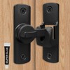 Nouiseuns barn Door Locks | Elegant Black Zinc‑Alloy 90° Door