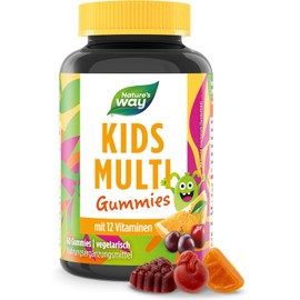 Vitamins Children's Multivitamin Gummy Bears - Immune System Strengthens Children Teenagers Vitamins B Complex B3 B6 B12 C and Zinc - 60 Vitamin Gummies without Gluten Lactose Gelatin from 4 Years