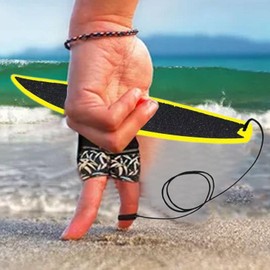 Finger Surfboard Toy for Adults,Finger Toys Finger Surf Board and Almost Anywhere,Surf in The Wind,Surfboard Fingertip Toys for Surfers,Surf Anytime Anywhere Novelty and Gag Adults Toy (Yellow)