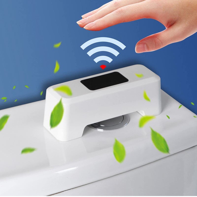 Automatic Toilet Flusher, Smart Toilet Flush Sensor, Hands-Free, Motion Activated,