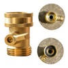 Xiny Tool Brass Garden Hose Shut Off Valve, Heavy Duty