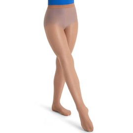 Capezio Womens Ultra Shimmery Footed Tights, Suntan, Small US