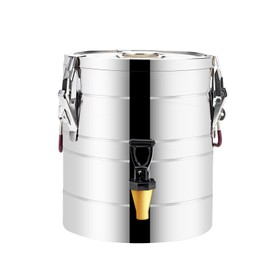 VorChef Stainless Steel Insulated Beverage Dispenser,Cold and Hot Drink Dispenser 5.28-Gallons 20 Liters Water Dispenser