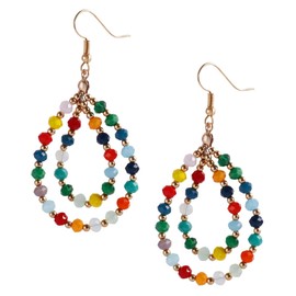 SAFIGLE 1 Pair Men Artificial Crystal Alloy Crystal Beaded Earrings Women Drop Earrings Studs