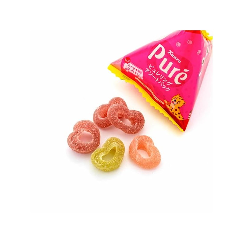 Japanese Gummy Candy Pure Gummy Ring Assortment Pack 3.59oz(102g) Set