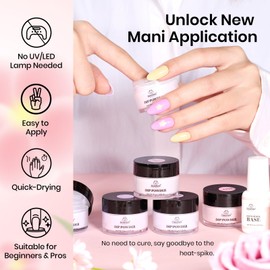 Beetles Dip Powder Nail, 36 Colors Glitter Nude Pink Red Green Purple Pastel Dip Powder Nail Kit Starter Quick Drying Dipping Powder Color Set for French Nails Art Manicure DIY Salon Gift for Women