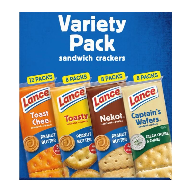 Lance Snack Kit – 36 Individual Packs of Crispy Filled
