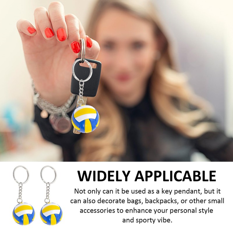 2 Pieces Volleyball Keychains, Sports Souvenirs, Creative Keychains, Bag Charms,