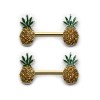 Pierce2GO P2GO Pineapple Weed Nipplerings Piercing