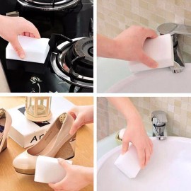 Unbranded Bulk Lot Magic Sponge Eraser Melamine Cleaning Foam Thick Home Cleaning Tool - 50PCs