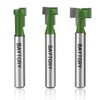 BAYTORY 3Pcs Keyhole Router Bits Set, 1/4" Shank Router Keyhole