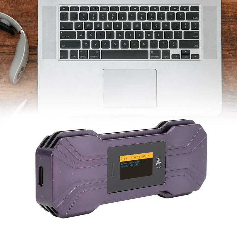 SSD Enclosure M.2 NVMe Visual Smart Mobile External Case 10