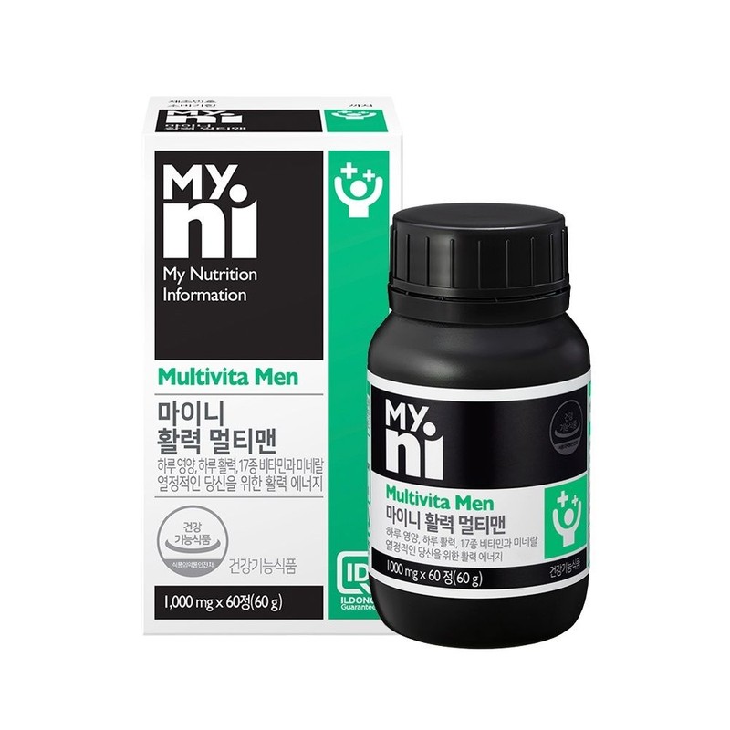 Myny Myni Multivitamin Vitality Multiman 60 tablets / 마이니 종합비타민