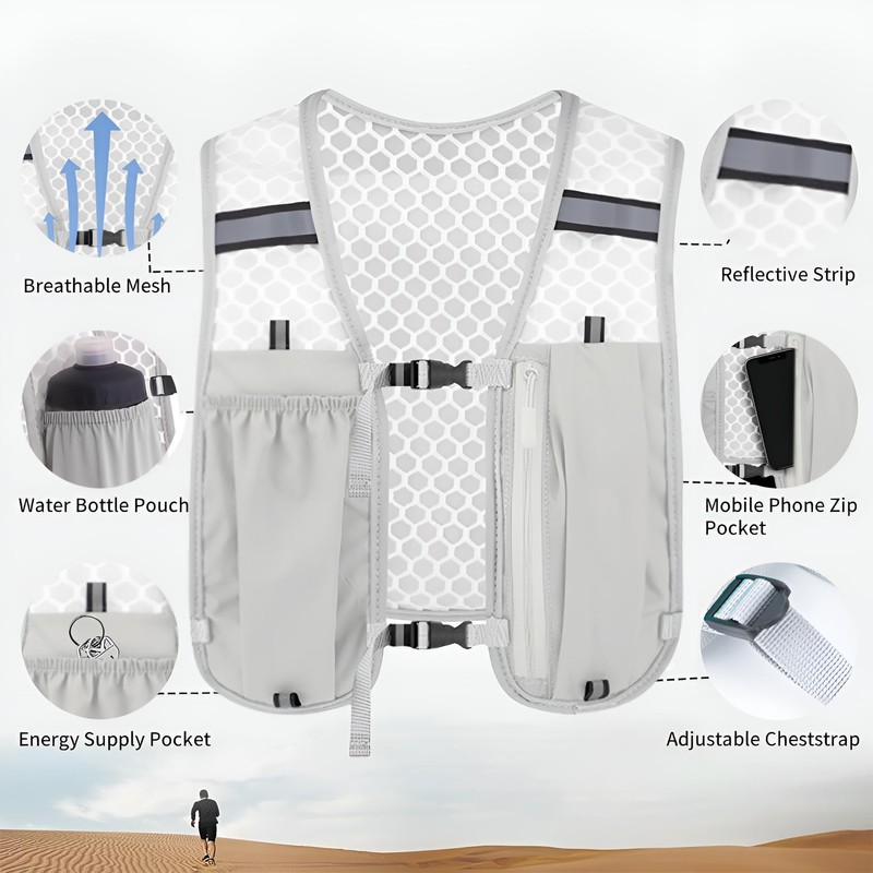 Running Vest for Men and Women, 5 L Lightweight Hydration