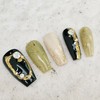 Gold Forres Handmade Nail Tips - Oval / 골드 포레스