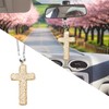 Bling Car Rear View Mirror Accessories Hanging Pendant,Cross Crystal Rhinestone