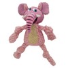 Happy Tails 13" Woolie Elephant Dog Toy for Medium to