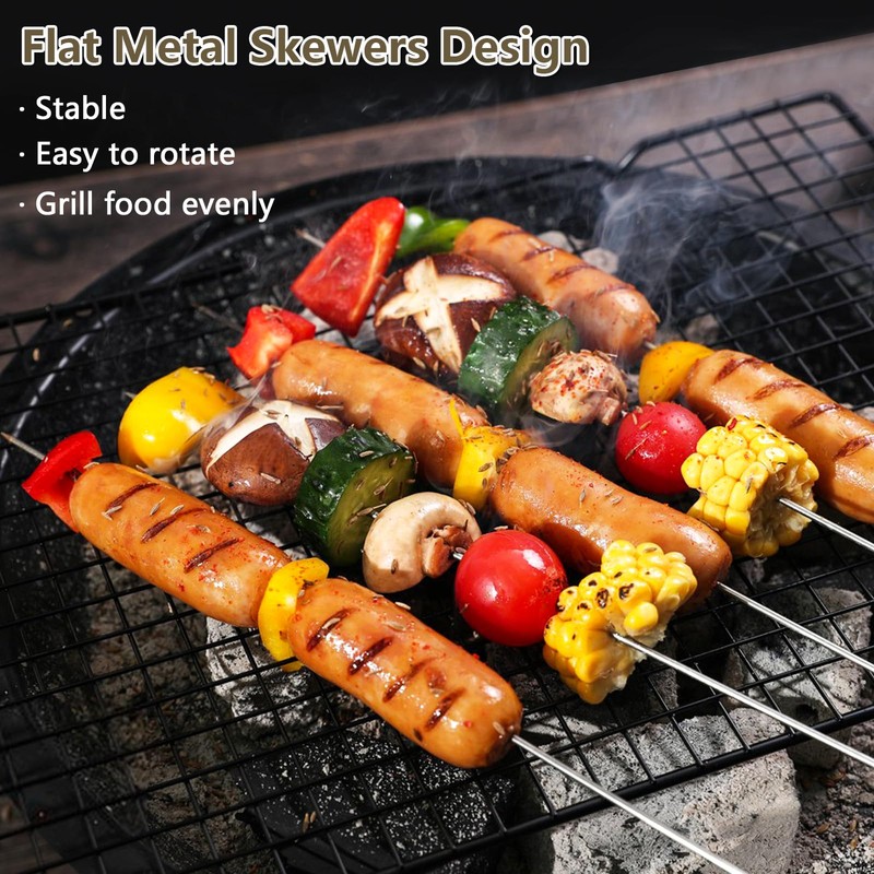 elzle 20 Pezzi Spiedini Acciaio Inox Per Barbecue, spiedini in