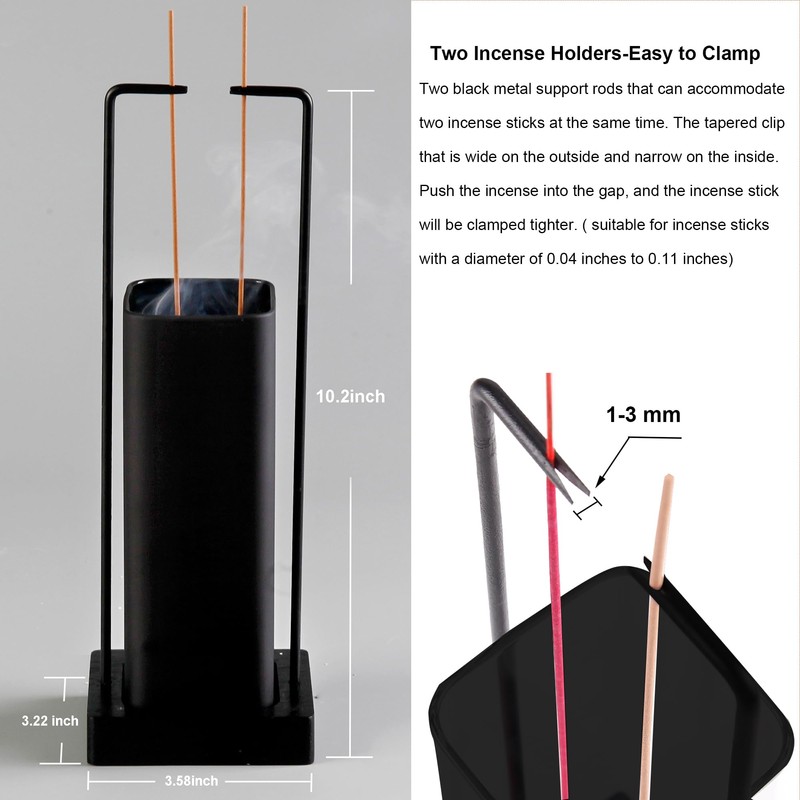 Hukalw Incense Holder for Sticks, Upside Down Incense Burner with