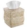 Creative Scents Victoria Tissue Box Cover Square – Beige Tissue