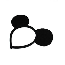 Zac's Alter Ego 50 Black Mouse Ears Headbands for Adults and Children