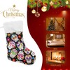 Blueangle Sugar Skull Flower Christmas Stockings 17.7 Inch Gift Holders