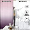 Pink Purple Curtains 42" W x 63" L Ombre Bright