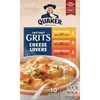 Quaker Instant Grits, Cheese Lovers Variety Pack, 0.98oz Packets (10