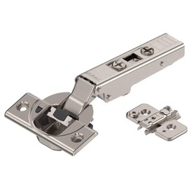 Gedotec Pot Hinge Kitchen Cabinet Pot Hinge Corner Stop - 71B3550 | Blum Clip Top Blumotion Cushioning | Door Hinge Pot Diameter 35 mm for Screwing | 1 Piece - Furniture Hinge 110° with Mounting Plate
