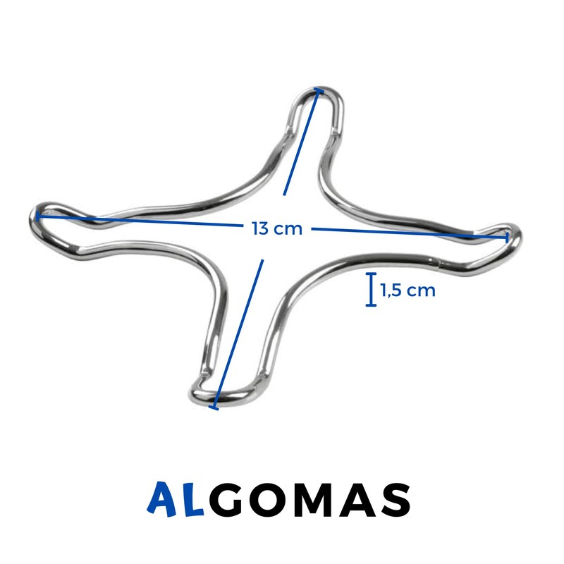 ALGOMAS® 2 Pack Gas Cooker Reducer Universal Adapter 13cm Sturdy