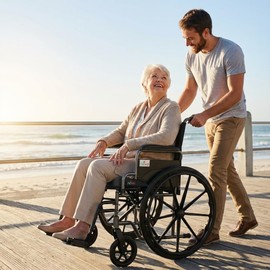 NOVA Coccyx Gel Memory Foam Seat & Wheelchair Cushion in 4 Sizes, Comfortable on The Tailbone Cushion with Removable Water Resistant Cover, 3” Thick Gel Memory Foam Seat Pad with Attachment Straps