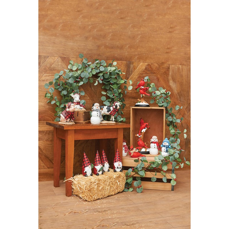 Gallerie II Winged Cardinals Figurine Red