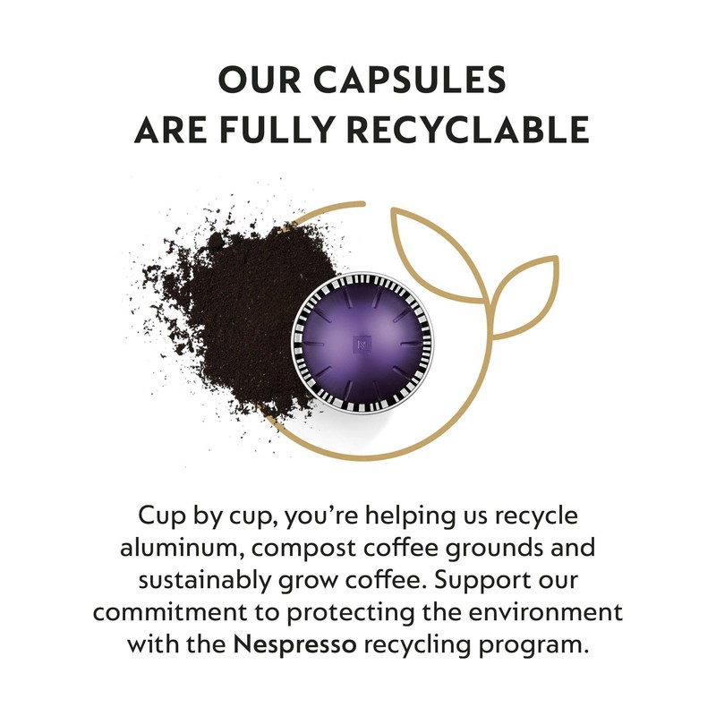Nespresso Capsules Vertuo, Intense Variety Pack, Dark Roast Coffee, 40-Count