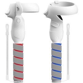 ZYBER Wearable Handle Attachments for Oculus Quest 2, VR Gorilla Tag Long Arms Grips for Meta Quest 2 Beat Saber Golf Club Baseball, Enhance VR Game Experience White Devices Smartphone