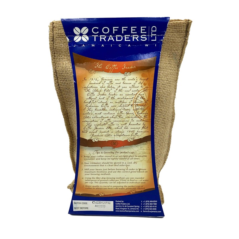 Jamaica Blue Mountain Coffee Certified 100% Pure, Roasted Ground 1