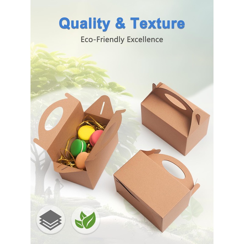 Shallive 12 Pcs Small Party Treat Boxes, 6 Inch Candy